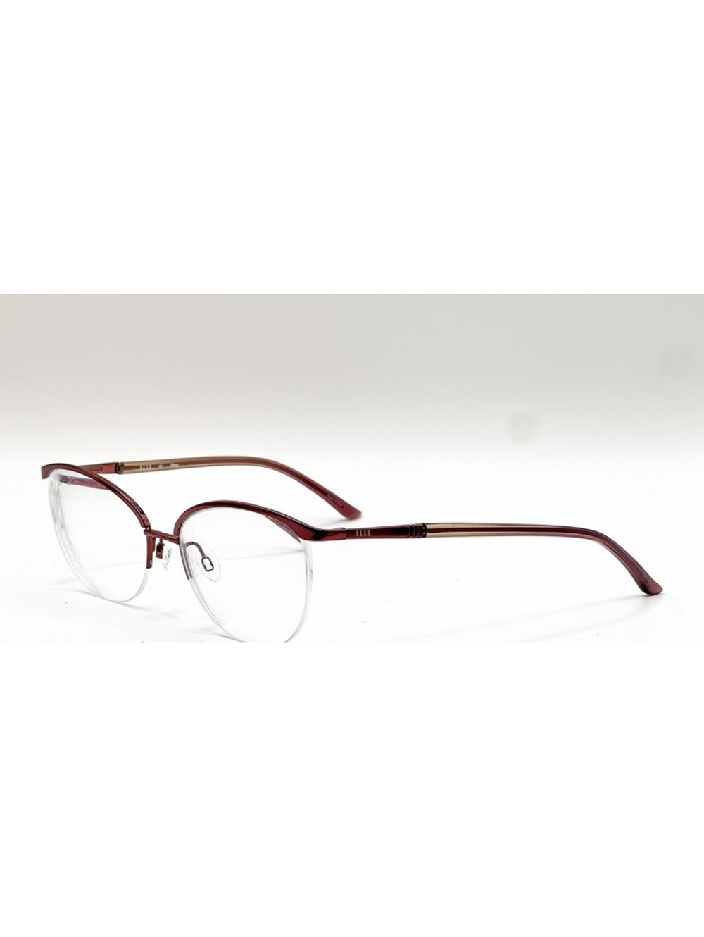 Elle EL13502 WI Wine Red Cat Eye Authentic Eyeglass Frames 53-17-140